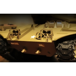 Czołg zdalnie sterowany ASG/IR/dźwięk/dym 1:16 U.S. M41A3 Walker Bulldog Light Tank RTR 2.4Ghz - Heng Long 3839-1B